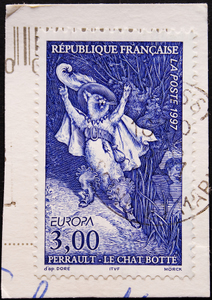 French cat stamp