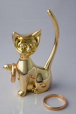 cat jewelry ring holder